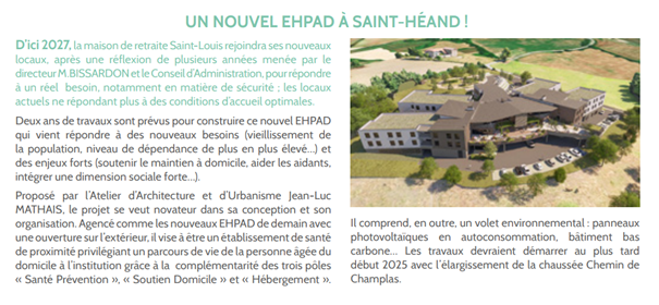 Article du bulletin municipal de Saint-Héand de décembre 2024