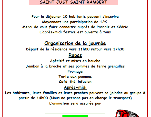 JOURNEE FESTIVE « A TOUT AGE PARTAGE »