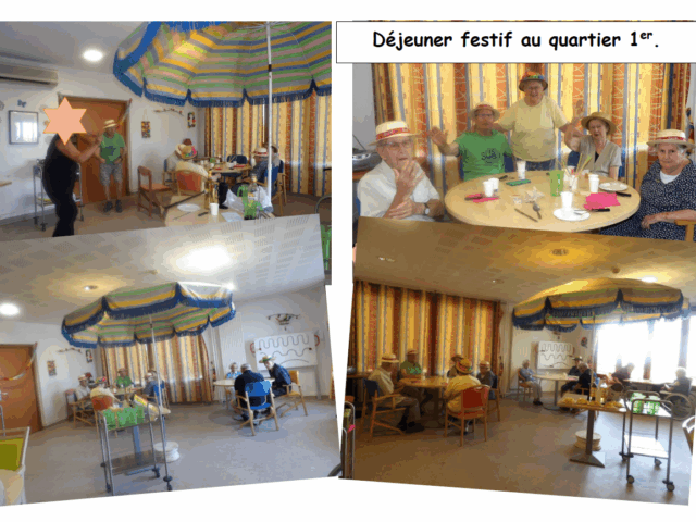 Déjeuner festif au quartier 1er étage