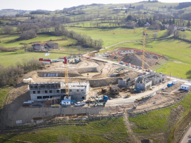 Futur établissement : un drone capture à nouveau le chantier !